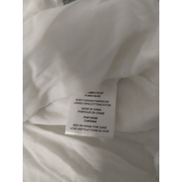 Black Swan Embroidered V-neck Summer Mini Dress Medium Cream Y2K Boho Cottage... - Picture 9 of 10